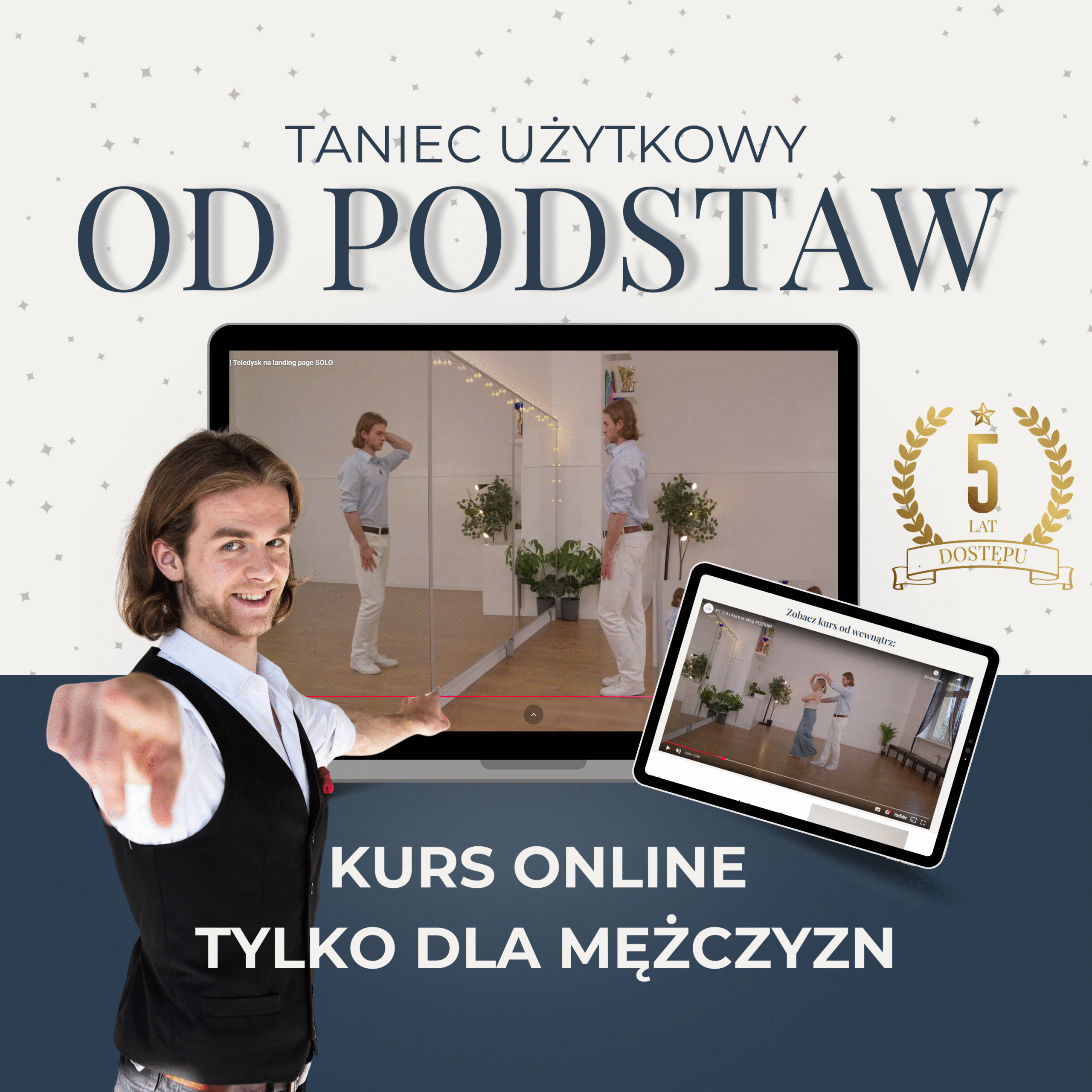 POZIOM 1 | Taniec użytkowy - Discofox edycja 2.0 - dla mężczyzn | dostęp 5 lat