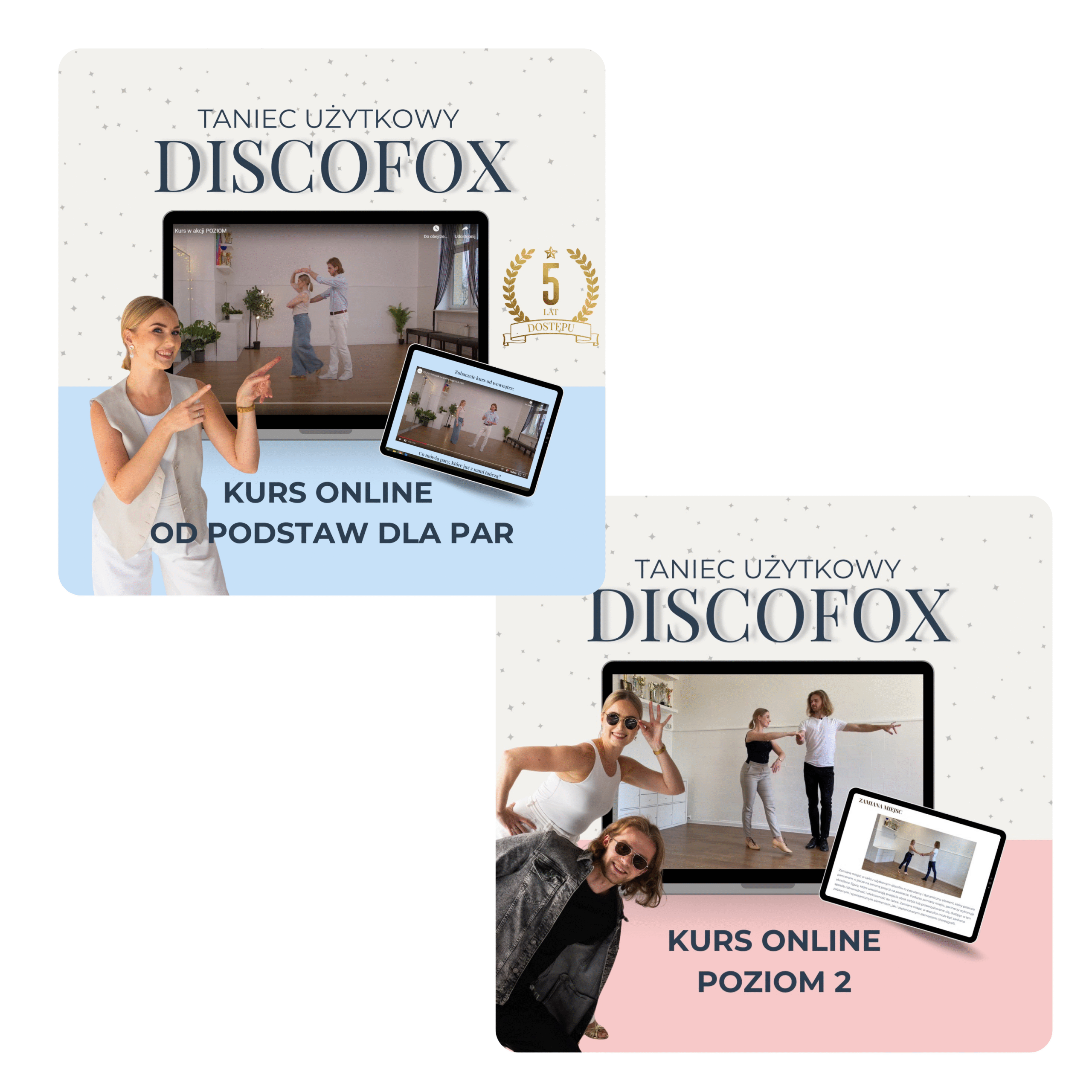 Pakiet 2 Kursów Discofox (Poziomy 1+2)